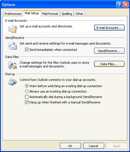 How to backup e-mail form Microsoft Outlook Express - Step 2 of 4