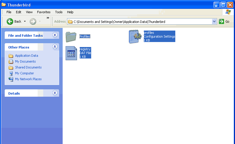 How to backup e-mail form Mozilla Thunderbird - Step 3 of 3