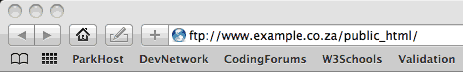 How to use Safari on Mac to upload files to your site - Step 1 of 4
