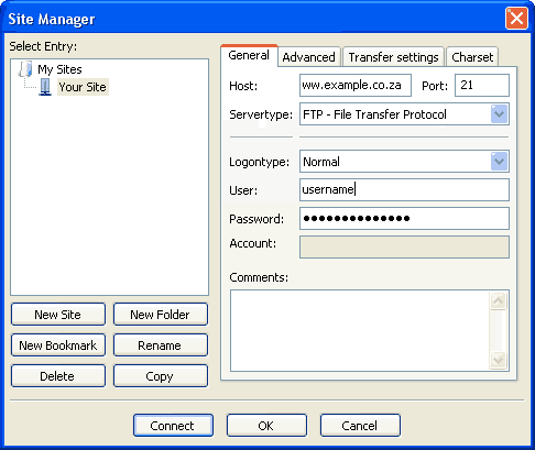 How to Windows Explorer to upload files to your site - Step 4 of 7