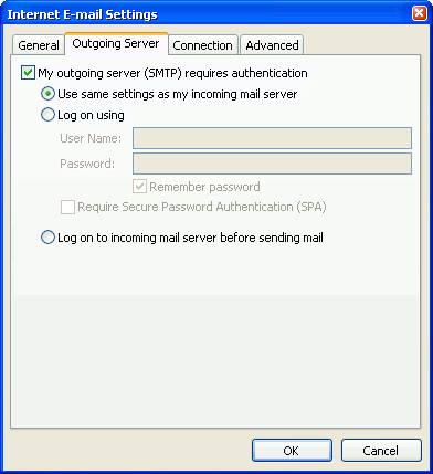 Set up an e-mail account on Microsoft Outlook 2007 - Step 7 of 9