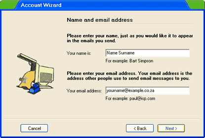 Set up an e-mail account on IncrediMail - Step 4 of 10