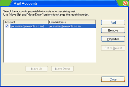 Set up an e-mail account on IncrediMail - Step 8 of 10