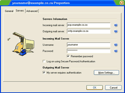 Set up an e-mail account on IncrediMail - Step 9 of 10