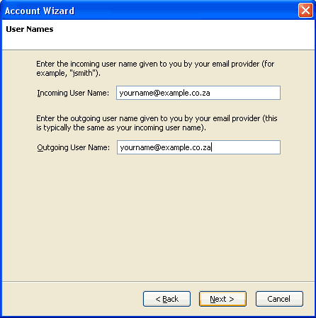 Set up an e-mail account on Mozilla Thunderbird - Step 5 of 10