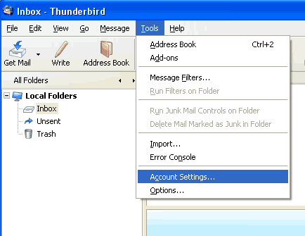 Set up an e-mail account on Mozilla Thunderbird - Step 8 of 10