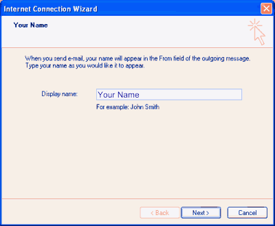 Set up an e-mail account on Microsoft Outlook Express - Step 4 of 10