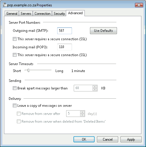 Set up an e-mail account on Windows Mail - Step 10 of 10
